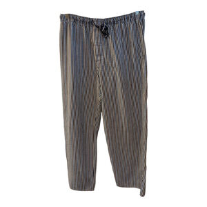 Papi Sleepwear Cotton Striped Seersucker Pajama Pants Size XL Repaired Flaw